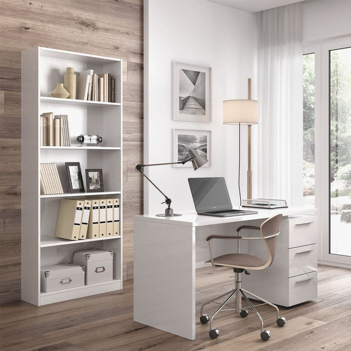 Cordoba Large Artic White Bookcase Bookshelf