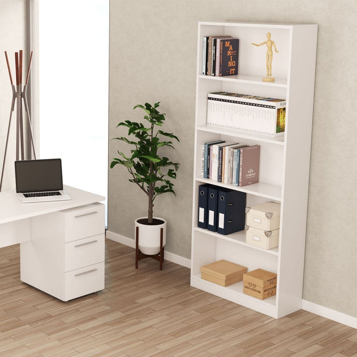 Cordoba Large Artic White Bookcase Bookshelf