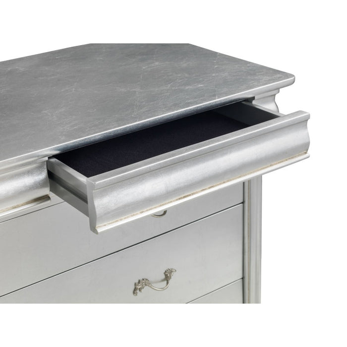 Cristal French Silver 3 Drawer Wide Chest