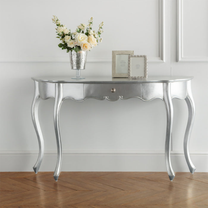 Cristal French Silver Dressing / Console Table
