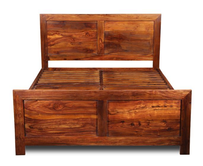 Ex Display Cube Sheesham 5ft Bed King Size T502 - One Available