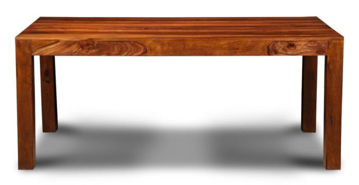 Acre & Artisan Cube Sheesham 180Cm Dining Table In Stock Honey