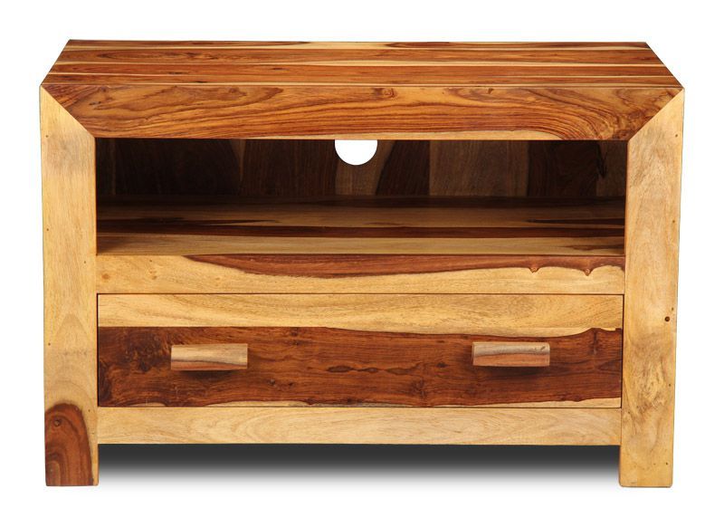 Cuba Light 86cm 1 Drawer Media Unit - In Stock