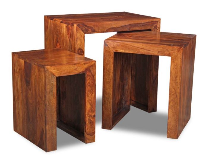 Acre & Artisan Cuba Nest Of 3 Tables