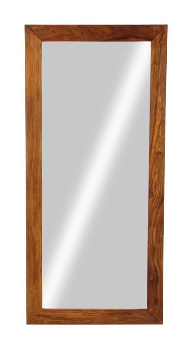 Cube Sheesham - Tall Mirror - In Stock-Honey