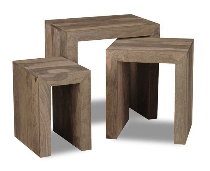Acre & Artisan Cuba Nest Of 3 Tables