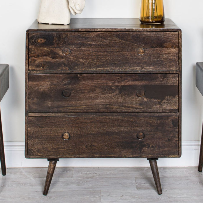 Vintage Mango 85cm Chest of Drawers - In Stock