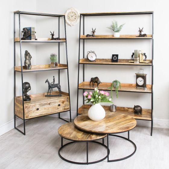 Acre & Artisan Industrial Ladder 85Cm Shelves In Stock