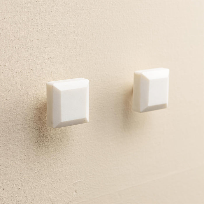 Samara White Stone Drawer Knobs