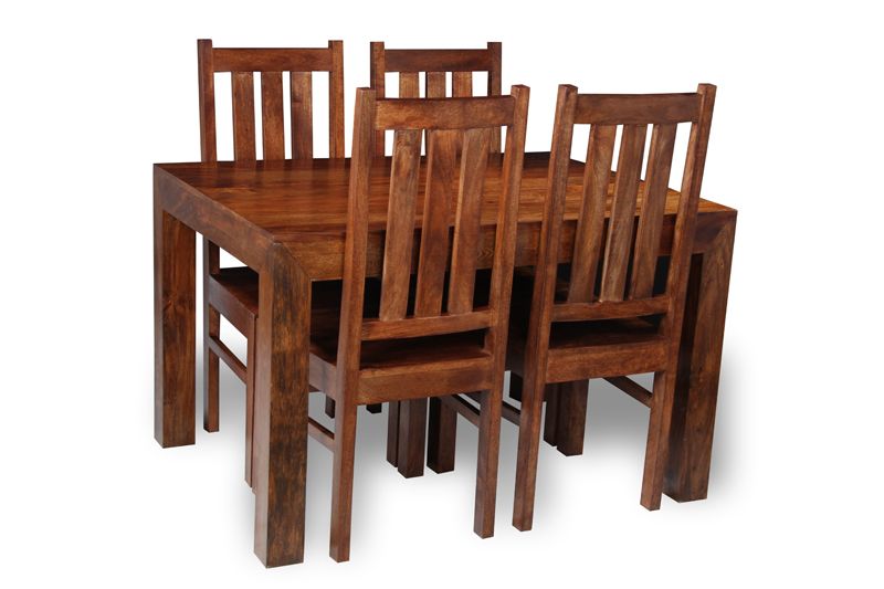 Dakota 120cm Dining Table & 4 Dakota Chairs - In Stock