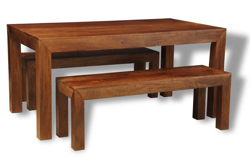 Dakota 160cm Dining Table & 2 Dakota Benches - Due 28th September