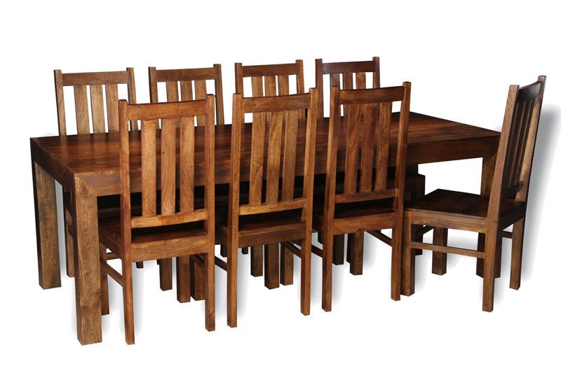 Dakota 220cm Dining Table & 8 Dakota Chairs - In Stock