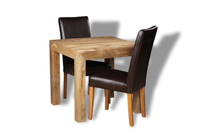 Acre & Artisan Light Solid Wood 80Cm Dining Table 2 Barcelona Chairs