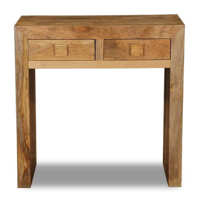 Light Dakota Mango Wood 80cm Console Table - In Stock