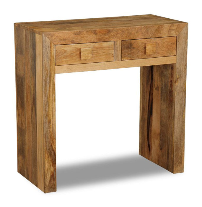 Light Dakota Mango Wood 80cm Console Table - In Stock