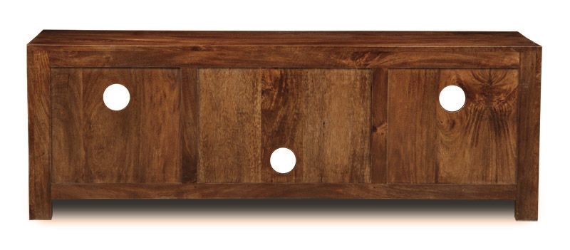 Dakota Mango Wood 145cm 2 Drawer Media Unit - Due 8th September