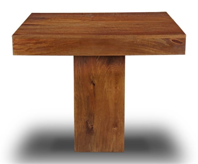Acre & Artisan Small Solid Wood Cube Dining Table (90cm)