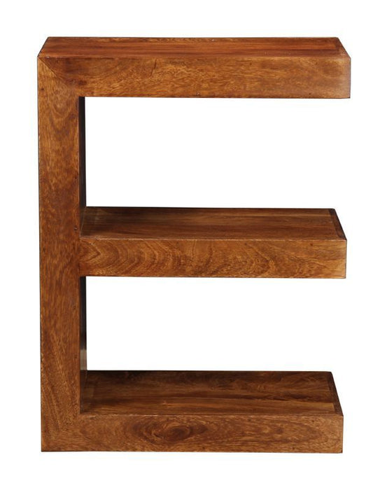 Dakota Mango Wood E Shaped Side Table - Due 8th September
