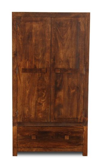 Acre & Artisan Solid Wood Double Wardrobe