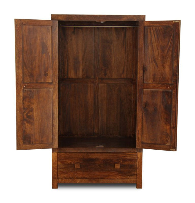 Dakota Mango Wood Double Wardrobe - Due 15th November