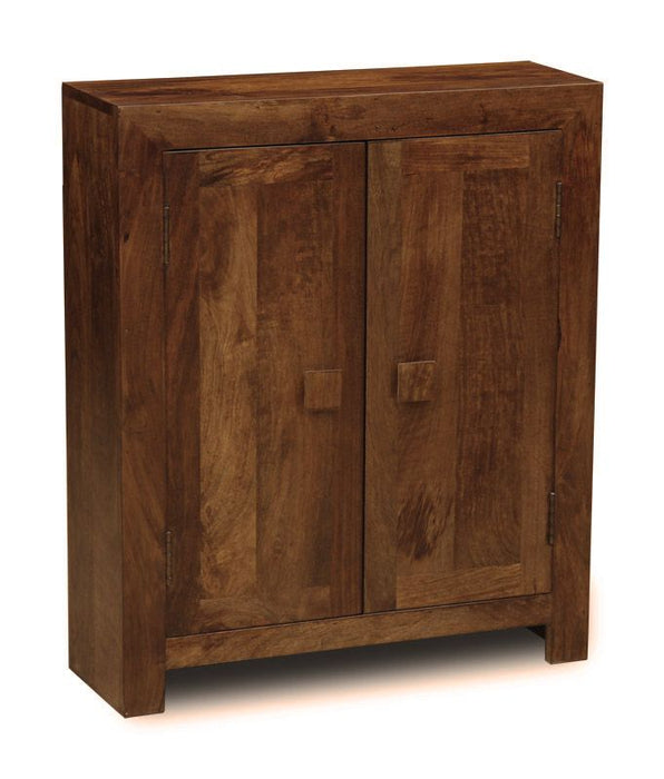 Dakota Mango Wood DVD Storage Cabinet - In Stock
