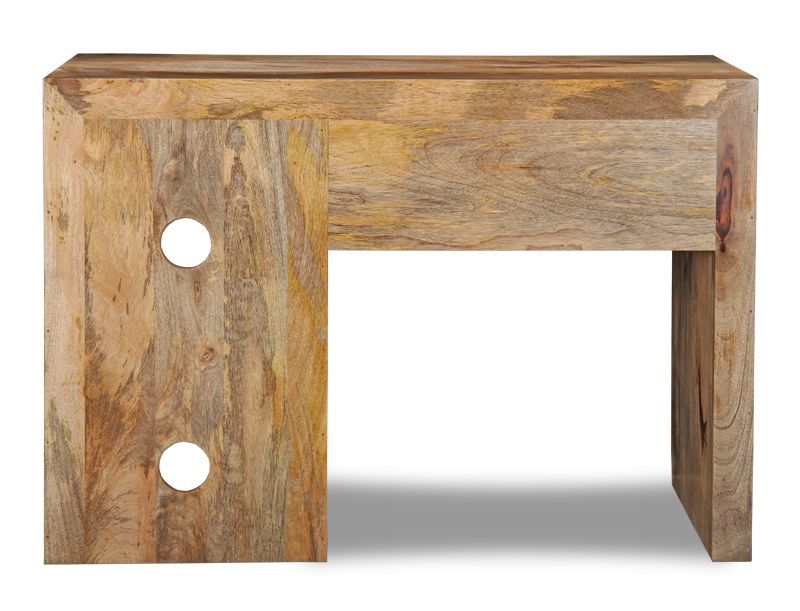 Light Dakota Mango Wood 110cm Desk - In Stock
