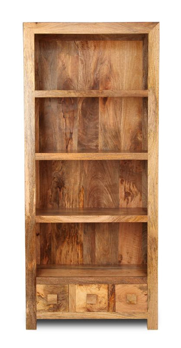 Light Dakota 76cm 3 Drawer Bookcase - In Stock