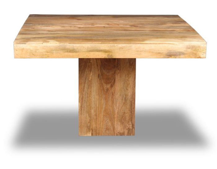 Acre & Artisan Light Solid Wood 120Cm Cube Dining Table