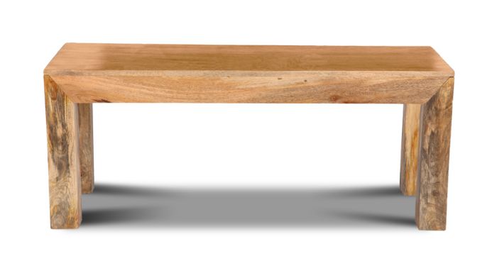Acre & Artisan Light Solid Wood Medium Bench 572 (130cm)