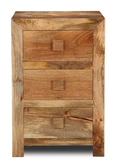 Acre & Artisan Light Solid Wood Small Chest Of Drawers 369 (50cm)