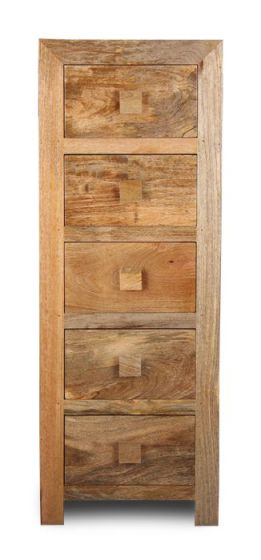 Acre & Artisan Light Solid Wood Tall Chest 148 (46cm)