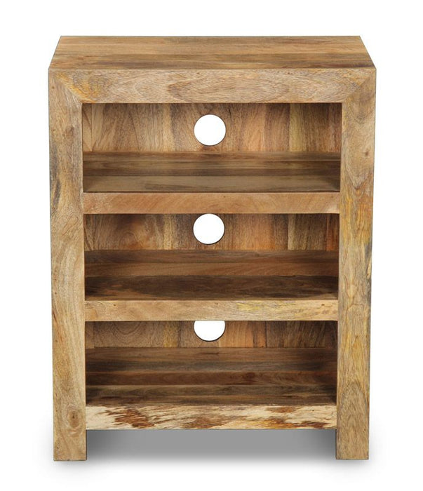 Light Mango Wood 60cm Hi-Fi Unit - In stock