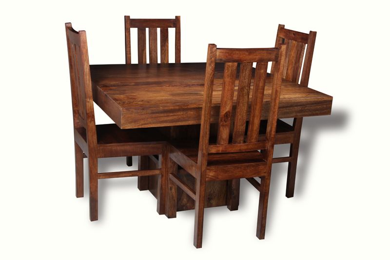 Dakota Cube Dining Table & 4 Dakota Chairs - Due 24th September