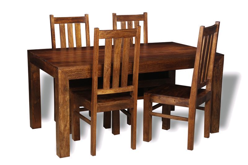 Dakota 160cm Dining Table & 4 Dakota Chairs - In Stock