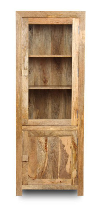 Light Dakota Mango Wood 67cm Display Unit - In Stock