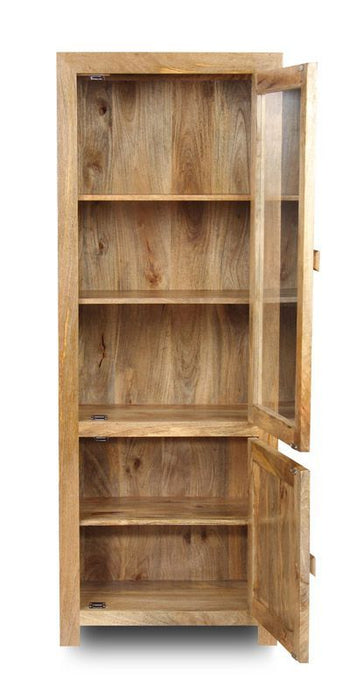 Light Dakota Mango Wood 67cm Display Unit - In Stock