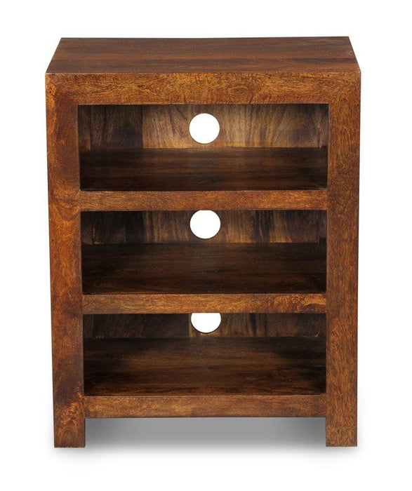 Dakota Mango Wood 60cm Small Hi-Fi Unit - In Stock