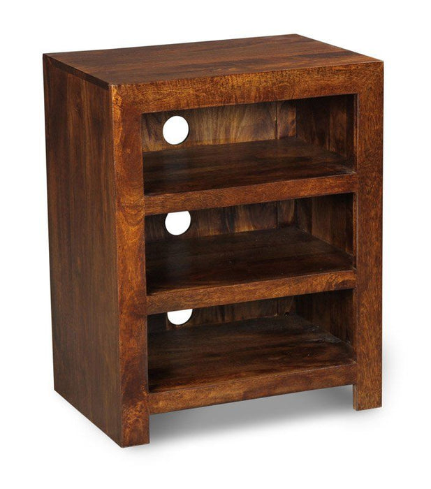 Dakota Mango Wood 60cm Small Hi-Fi Unit - In Stock