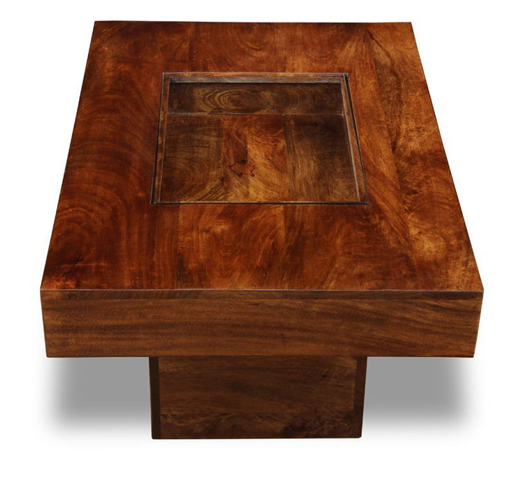 Dakota Mango Wood 85cm Pebble Coffee Table - In Stock