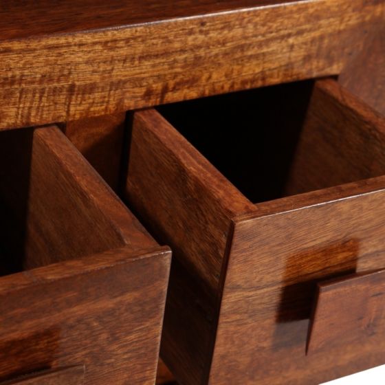 Acre & Artisan Solid Wood 4 Drawer Bedside Unit 208 (52cm)