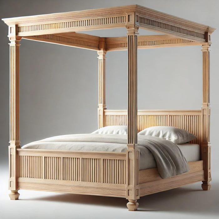 Aurora Natural 4 Poster Bed