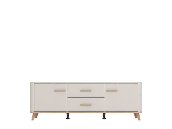 Cashmere & Oak Effect 154cm TV Unit