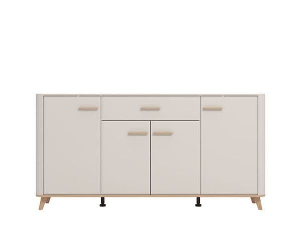 Cashmere & Oak Effect 180cm 4-Door Sideboard