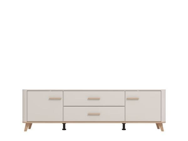 Cashmere & Oak Effect Large Wide 180cm TV Unit