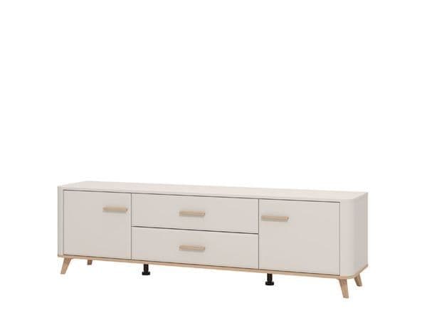 Cashmere & Oak Effect Large Wide 180cm TV Unit