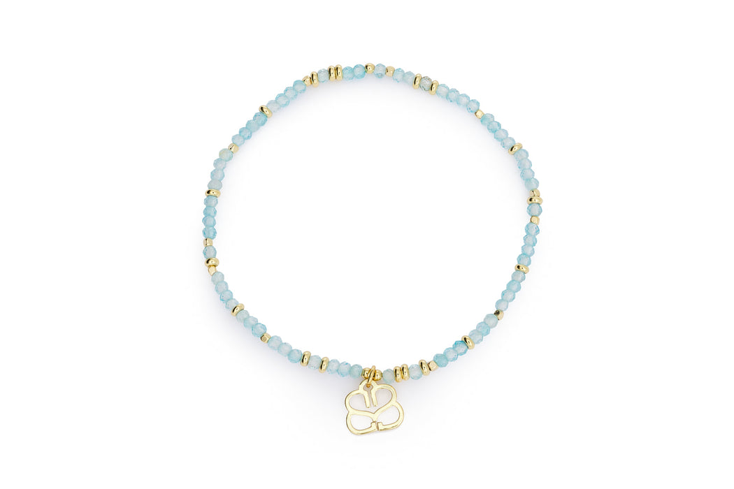 Montosa Blue Topaz & Gold Stacking Bracelets