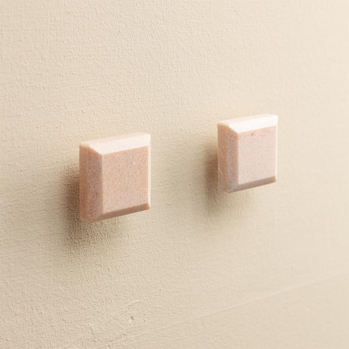 Mila Blush Stone Rectangle Drawer Knobs