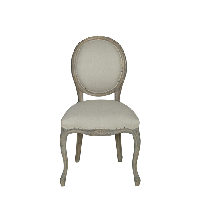 Dorset French Style Chair with Metal Back