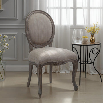 Dorset French Style Chair with Metal Back