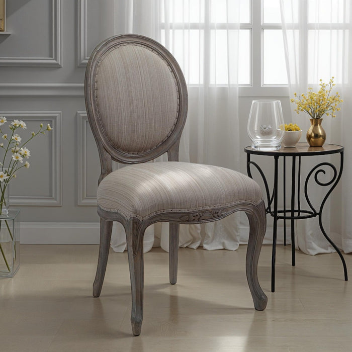 Dorset French Style Chair with Metal Back